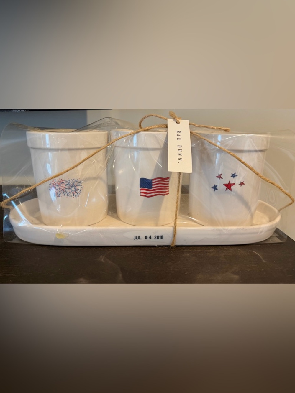 Rae Dunn 3 Mini Americana Crock Set Discontinued Set